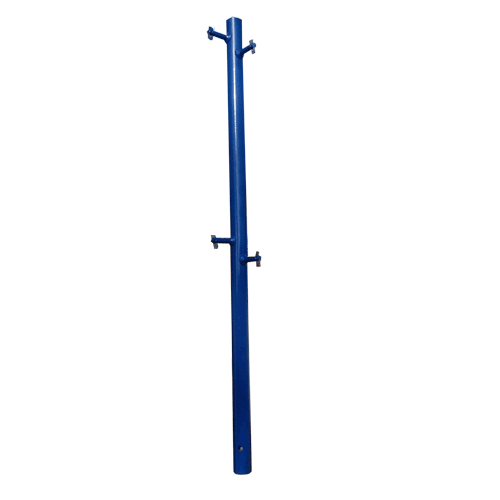 Guard rail post with flip lock Guard rail post with flip lock