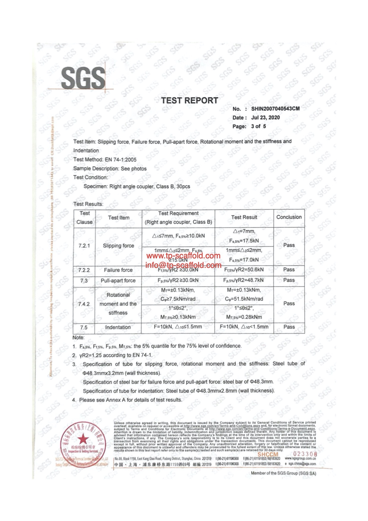 Double coupler EN74 Certificate 3