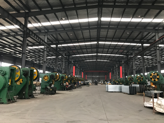 Scaffolding pressing line