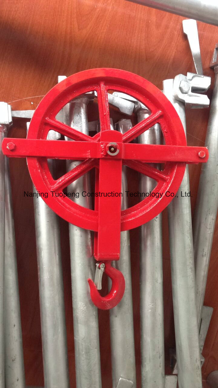 Scaffolding Gin Wheel with Painted Surface