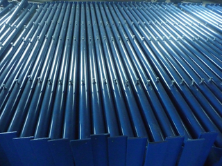 Scaffolding Sidewalk Shed Bridge Leg Blue Powder Coated