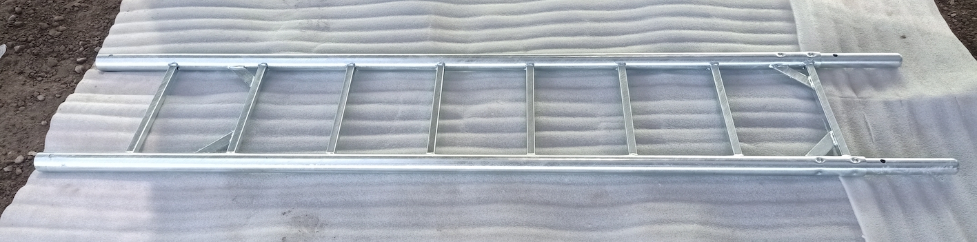 Steel ladder for layher scaffolding