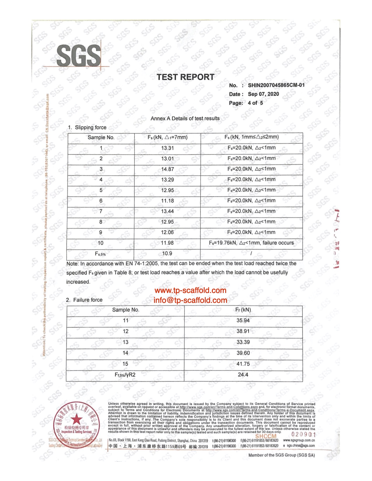 Swivel coupler EN74 Certificate 4